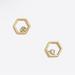 J. Crew Jewelry | J. Crew Golden Hexagon Earrings | Color: Gold | Size: Os