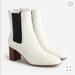 J. Crew Shoes | J.Crew, Chelsea Stacked Boot, Sz 7, Ivory | Color: Cream/White | Size: 7