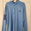 Adidas Jackets & Coats | Adidas 3-Stripes Quarter-Zip Golf Pullover - On Sale | Color: Blue | Size: 2xl