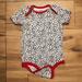 Disney One Pieces | Disney Onesie 24 Month 101 Dalmatians Themed, White Base Red Trim, Dogs, 3 Snap | Color: Red/White | Size: 24mb