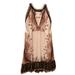 Free People Dresses | Free People Halter Style Swing Mini Boho Dress Sz. Xs * Smoke And Pet Free Home | Color: Pink/Tan | Size: Xs