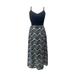 J. Crew Dresses | J. Crew Women's Blue & White Chevron Racerback Tank Maxi Dress - Size 0 Petite | Color: Blue/White | Size: 0p