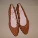 Kate Spade Shoes | Kate Spade Brown Ruffle Ballet Flats Pointed Toe Sz 7 Suede | Color: Brown | Size: 7