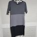 Lularoe Dresses | Julia Gray Black Horizontal Block T-Shirt Dress | Color: Black/Gray | Size: S