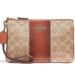 Coach Bags | Coach Color Block Coated Canvas Signature Small Wristlet Nwt | Color: Tan | Size: Os