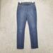 Levi's Jeans | Levis Jeans Womens 4 Elastic Waist Pull On Stretch Mid Rise Faded Blue Jegging | Color: Blue | Size: 4