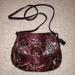 Coach Bags | Like New Coach Snakeskin Print Bag | Color: Purple/Red | Size: Os