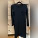 Madewell Dresses | Madewell Black Long Sleeve Ribbed Midi Dress | Color: Black | Size: Xxs