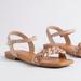 Torrid Shoes | New Torrid Beige/Rose Gold Braided Sandal Sz 8.5ww | Color: Pink/Tan | Size: 8.5