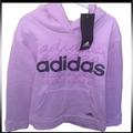 Adidas Jackets & Coats | Adidas Little Girl Fleece Hoodie Size 6x | Color: Black/Purple | Size: 6xg