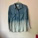 Anthropologie Tops | Holding Horses Ombre Chambray Side Zip Shirt | Color: Blue | Size: 2