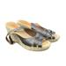 Michael Kors Shoes | Michael Kors Espadrilles Womens 8 Brown Leather Wedge Sandals | Color: Brown/Tan | Size: 8