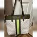 Michael Kors Bags | Michael Kors Center Stripe Morgan Large Tote Olive Multi | Color: Cream/Green | Size: Os