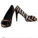 Gucci Shoes | Like New Gucci Betty Zebra Peep Toe Heels Platform Size 38 $795 Retail | Color: Black/Brown | Size: 8