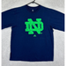 Adidas Shirts | Adidas Shirt Adult Xl Navy Notre Dame Fighting Irish Long Sleeve College Tee Men | Color: Blue | Size: Xl