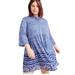 Anthropologie Dresses | Anthropologie Bl^Nk London Tunic Dress Button Front Lightweight 2x | Color: Blue/White | Size: 2x