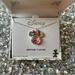 Disney Jewelry | Disney Fine Silver Plated Minnie Mouse Necklace / Filled With Red/Clear Diamonds | Color: Red/Silver | Size: Os