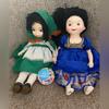 Disney Toys | Disney ”It’s A Small World” Vintage Porcelain Dolls- Set Of 2 | Color: Blue/Green | Size: Os