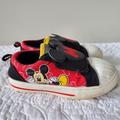 Disney Shoes | Disney Mickey Mouse Toddler Velcro Closure Sneakers, Shoes | Color: Black/Red | Size: 9b