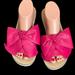 Kate Spade Shoes | Kate Spade New York Bow Sandals~Size 8~Pink | Color: Pink | Size: 8