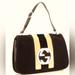 Gucci Bags | Gucci Velvet Web Blondie Medium Shoulder Flap Bag In Black And Gold Gg Logo. | Color: Black/Gold | Size: Medium