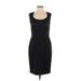 Ann Taylor Cocktail Dress - Sheath Scoop Neck Sleeveless: Black Solid Dresses - Women's Size 0