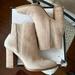 Nine West Shoes | Brand New! Nine West Watchme Suede Bootie. Light Natural Suede.Perfect For Fall! | Color: Tan | Size: 7