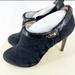 Coach Shoes | Coach Black Jacquard And Leather Delilah Booties Size 10m | Color: Black | Size: 10