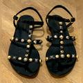 Louis Vuitton Shoes | Louis Vuitton Berries Flat Sandal | Color: Black | Size: 39eu