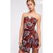 Free People Dresses | Free People | Hot To Trot Strapless Floral Belted Wrap Dress Women’s Size Xs | Color: Orange/Red | Size: Xs