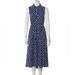 Kate Spade Dresses | Kate Spade Floral Midi Dress Size 4 Like New | Color: Blue/White | Size: 4