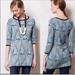 Anthropologie Tops | Anthropologie Hwr Owl Sweater Tunic | Color: Black/Blue | Size: S
