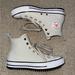Converse Shoes | Converse High Top Sneakers Lined With Fleece. | Color: Cream/Tan | Size: 8