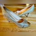 Kate Spade Shoes | Kate Spade Glitter Heels | Color: Gold | Size: 8.5