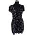 American Eagle Outfitters Dresses | American Eagle Black Floral Dress With Keyhole Back And Cut Outs In Front. | Color: Black | Size: S