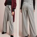 Anthropologie Pants & Jumpsuits | Anthropologie Cartonnier Wide Leg Belted Trouser Pants Grey 4 | Color: Gray | Size: 4