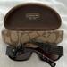 Coach Other | Authentic Coach Sunglasses And Case! | Color: Black | Size: Os