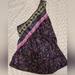 Free People Dresses | Free People Mira Printed Tunic Size Large, Color Black/Purple, One Shoulder | Color: Black/Purple | Size: L