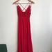 Free People Dresses | Free People Fp One Adella Maxi Slip Dress Red Lace Top Strappy Dress Size Xs Tp | Color: Red | Size: Xs