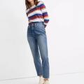 Madewell Jeans | Madewell The Petite Momjean In Downey Wash | Color: Blue | Size: 24p