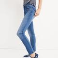Madewell Jeans | Madewell Roadtripper Crop Jean High Rise Skinny Soft Stretchy Slim Declan Wash | Color: Blue | Size: 25