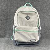 Adidas Bags | Adidas Light Grey & Mint Green Classic 3 Stripe Backpack | Color: Gray | Size: Os