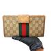 Gucci Bags | Authentic Gucci Monogram Double Sided Large Wallet | Color: Brown/Red | Size: Os