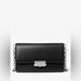 Michael Kors Bags | Brand New Michael Kors Cece Medium Faux Leather Clutch | Color: Black/Silver | Size: Os