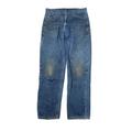 Carhartt Jeans | Carhartt Heavyweight Tapered Leg Relaxed Fit Jeans B17-Hdk Med Wash Mens 34x32 | Color: Blue | Size: 34
