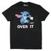 Disney Shirts | Disney Lilo & Stitch "Over It" Tshirt, Size Large | Color: Black | Size: L