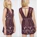 Free People Dresses | Free People One Million Lovers Lace Burgundy Wine Mini Dress Size 4 | Color: Purple/Red | Size: 4