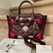 Coach Bags | Like New Coach Swagger 27 Quilted Patchwork Exotic Leather Bag | Color: Pink/Red | Size: 10 3/4" (L) X 7 3/4" (H) X 5 3/4" (W)