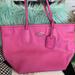 Coach Bags | Coach Taxi Pink Crossgrain Leather Carryall Tote Shoulder Handbag Purse 33915 | Color: Pink | Size: Os