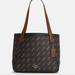 Coach Bags | Coach Tote Bag With Horse And Carriage Dot Print Handbag Purse Nwt New | Color: Black/Brown | Size: Os